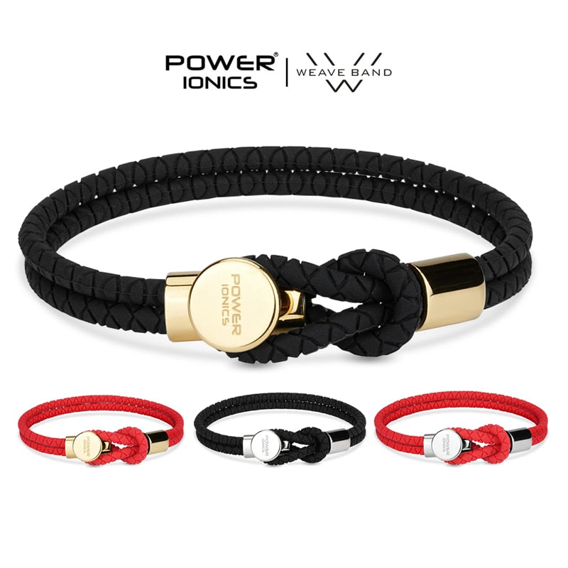 Power Ionics 2022 New WEAVE BAND Unisex Waterproof 3000Ions and Germanium Healthy Men Women Bangle Sports Fashion Bracelet