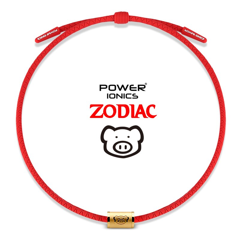 Power Ionics 12 Zodiacs Unisex Waterproof Anions Sports Fashion Necklace