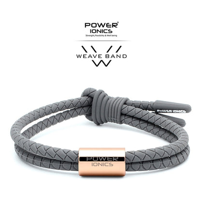 【Pre-order/ship within 7days】Power Ionics WEAVE BAND Unisex Waterproof Ions and Germanium Sports Fashion Bracelet Free Lettering Gifts