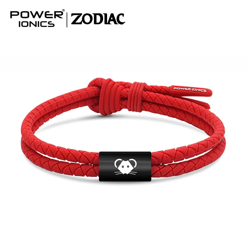 【Pre-order/ship within 7days】Power Ionics WEAVE BAND Unisex Waterproof Ions and Germanium Sports Fashion Bracelet Free Lettering Gifts