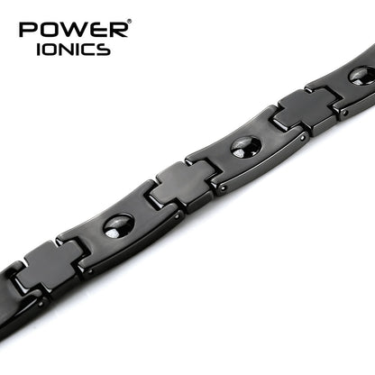 Power Ionics Magnetic Bracelet Luxury Natural Shell Black  Ceramic Bracelets Bangles Unisex Wristband Luxury Jewelry Gifts