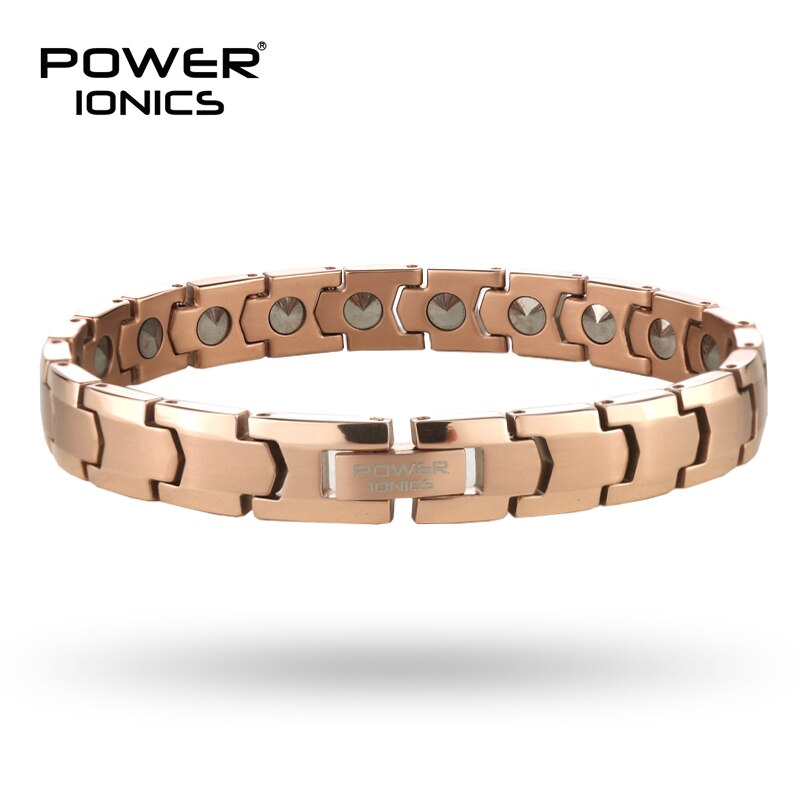 Power Ionics 100% Titanium 99.999% Germanium Mens Womens Blood Pressure Accessory Bracelet Therapy Charm Jewelry Gifts W/ Tool