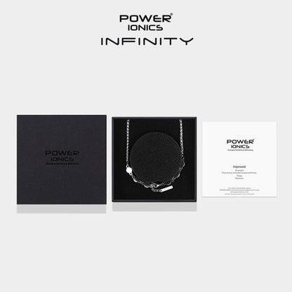 Power Ionics INFINITY Series New Trendy Fashion Jewelry Women Germanium 3mm Chain Necklace Free Engraved Gifts