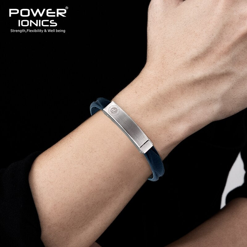 New Power Ionics Prism Morandi Colors 2000 Anions Hologram Germanium Magnetic Wristband Bracelet Balance Human Body Energy Gift