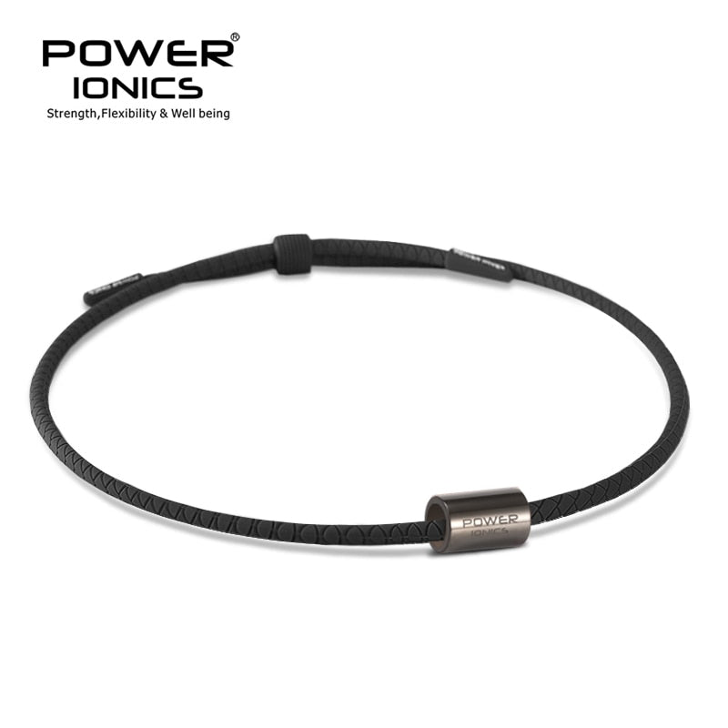 Power Ionics 3000 Anions Health Fashion Women Men Sports Titanium Bio Silicone Necklace Pendant Free Lettering