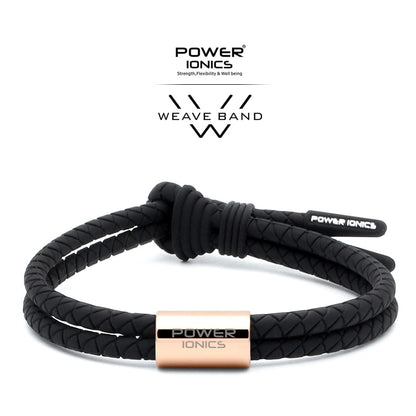 【Pre-order/ship within 7days】Power Ionics WEAVE BAND Unisex Waterproof Ions and Germanium Sports Fashion Bracelet Free Lettering Gifts