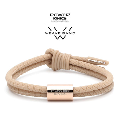 【Pre-order/ship within 7days】Power Ionics WEAVE BAND Unisex Waterproof Ions and Germanium Sports Fashion Bracelet Free Lettering Gifts