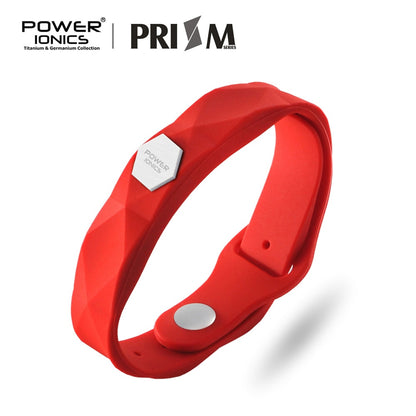 Power Ionics Prism Waterproof Men Women Ions Germanium Fashion Sports Health Bracelet Wristband Gifts Hard Box