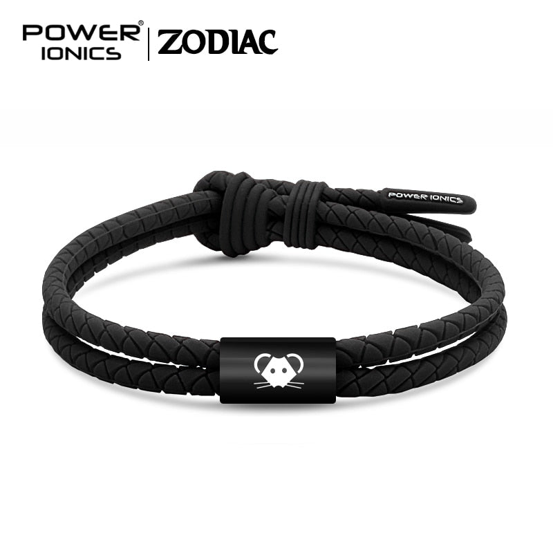 【Pre-order/ship within 7days】Power Ionics WEAVE BAND Unisex Waterproof Ions and Germanium Sports Fashion Bracelet Free Lettering Gifts