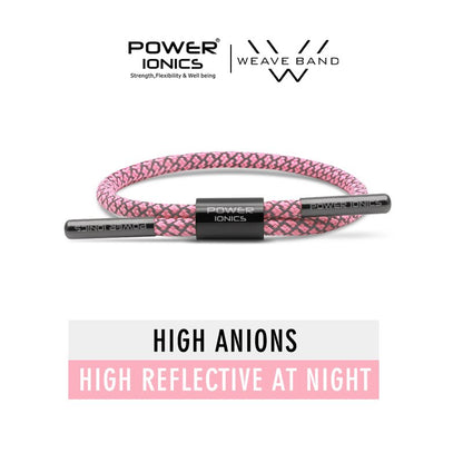 New Power Ionics Reflective Braided Rope Titanium Germanium Wristband Bracelet Balance Energy Body Free Engrave Gift