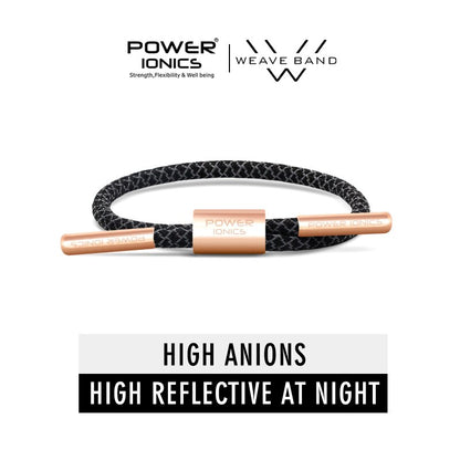 New Power Ionics Reflective Braided Rope Titanium Germanium Wristband Bracelet Balance Energy Body Free Engrave Gift