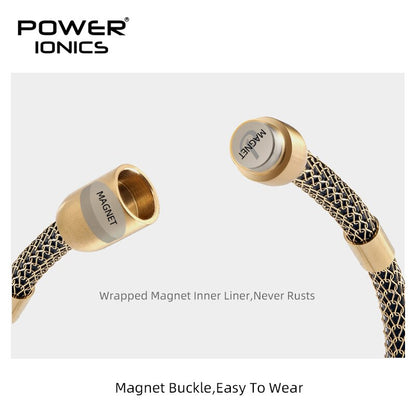 New Power Ionics Original Design 316 Steel Mesh Net Fashion Retro Anions Bracelet Balance Human Body Energy Christmas Gifts