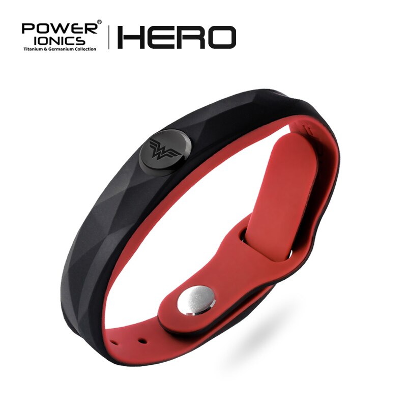Power Ionics New Hero 3000 ions Sports Titanium Fashion Waterproof Bracelet Wristband Balance Human Body Free Engrave Jewelry