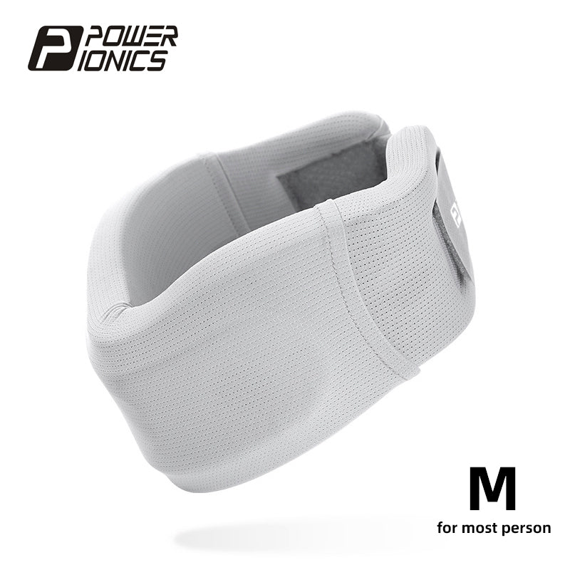 POWER IONICS Breathable Neck Support Brace for Migraine Cervical Collar Work Study Neck Pain Relieve