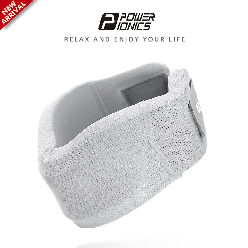 POWER IONICS Breathable Neck Support Brace for Migraine Cervical Collar Work Study Neck Pain Relieve
