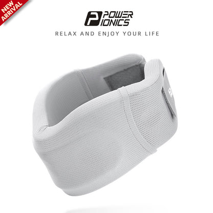 POWER IONICS Breathable Neck Support Brace for Migraine Cervical Collar Work Study Neck Pain Relieve