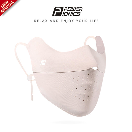 POWER IONICS Cooling Women's UV Sun Protection Face Mask UPF50+ Outdoor Running Cycling Sports Mask