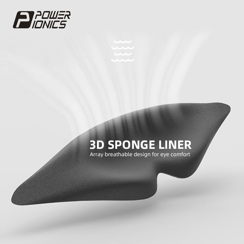 POWER IONICS 여행용 홈 2in1 3D 편안한 숙면 아이 마스크 세트 소음 차단 이어플러그 포함 