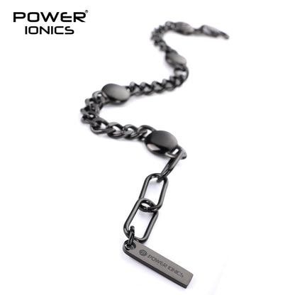 Power Ionics New Trendy Design 316 Steel Fashion Magnetic Healthy Bracelet Cuban Chain Free Engraving