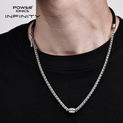Power Ionics TAICHI Anions Silicone & Cuban Chain 4mm Men Women Magentic Bead Necklace
