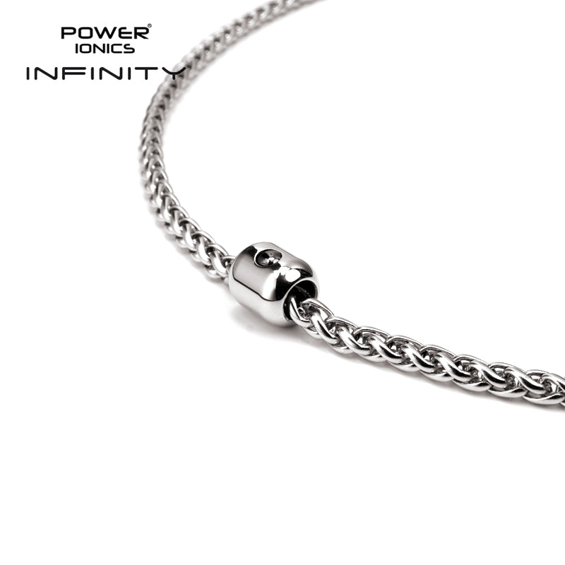 Power Ionics TAICHI Anions Silicone & Cuban Chain 4mm Men Women Magentic Bead Necklace