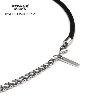 Power Ionics TAICHI Anions Silicone & Cuban Chain 4mm Men Women Magentic Bead Necklace