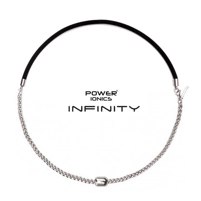Power Ionics TAICHI Anions Silicone & Cuban Chain 4mm Men Women Magentic Bead Necklace