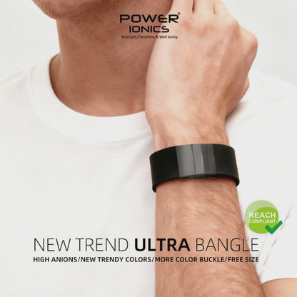 Power Ionics 3000 Anions Tourmaline Energy Bracelet - Unisex Sport Wristband for Balance and Vitality