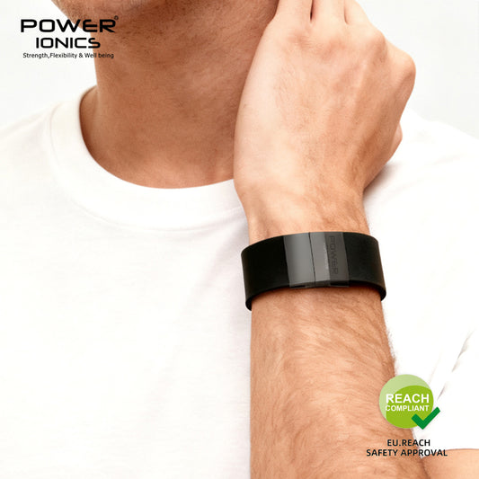 Power Ionics 3000 Anions Tourmaline Energy Bracelet - Unisex Sport Wristband for Balance and Vitality
