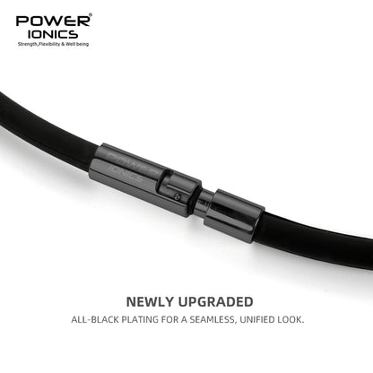 파워 아이오닉스 유니섹스 게르마늄 토르말린 블랙 카본 파이버 펜던트 음이온 목걸이