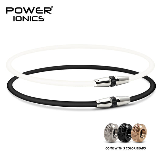 Power Ionics Full Throttle 3000 ions/cc Fashion Sports Titanium Necklace