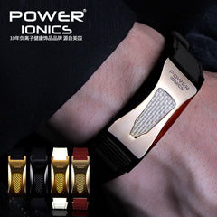 Power Ionics Limited Edition 3000ions/cc Full Throttle Titanium Germanium F.I.R Carbon Fiber Bio Bracelet Wristband