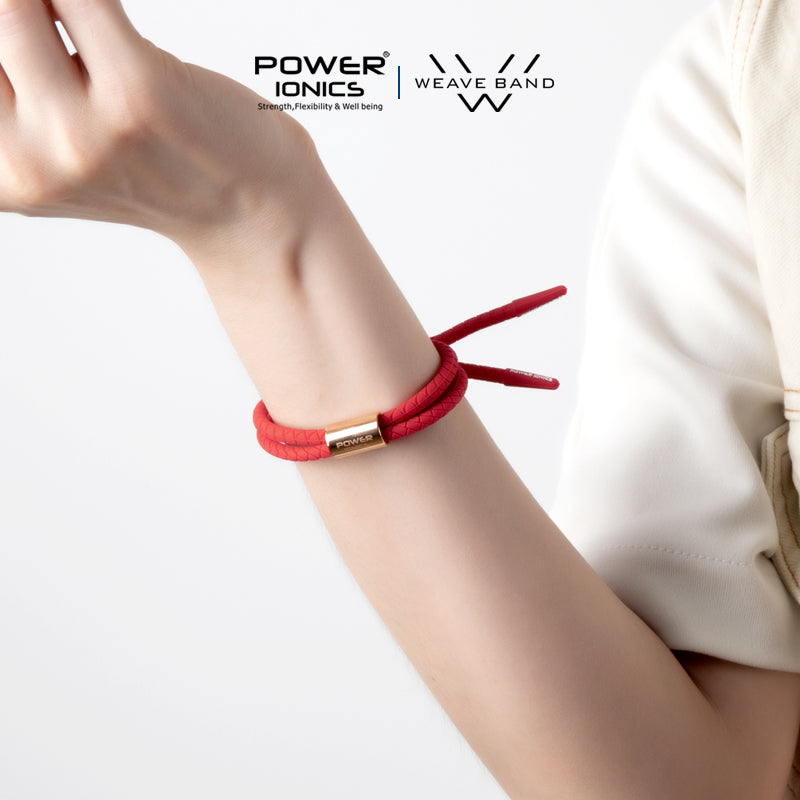 【Pre-order/ship within 7days】Power Ionics WEAVE BAND Unisex Waterproof Ions and Germanium Sports Fashion Bracelet Free Lettering Gifts
