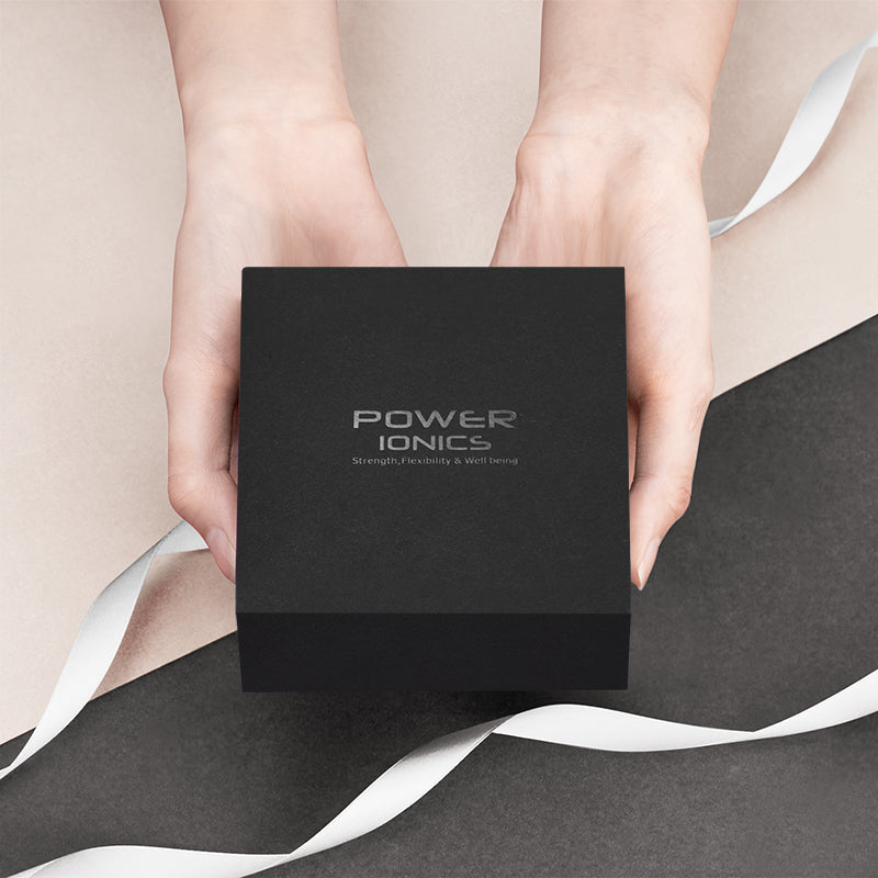 파워 아이오닉스 유니섹스 게르마늄 토르말린 블랙 카본 파이버 펜던트 음이온 목걸이