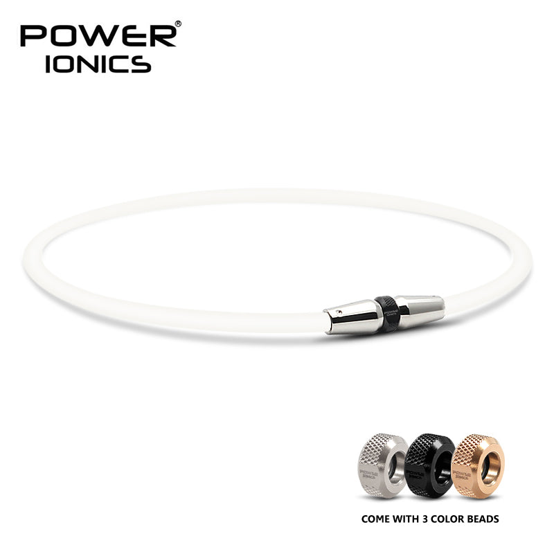 Power Ionics Full Throttle 3000 ions/cc Fashion Sports Titanium Necklace