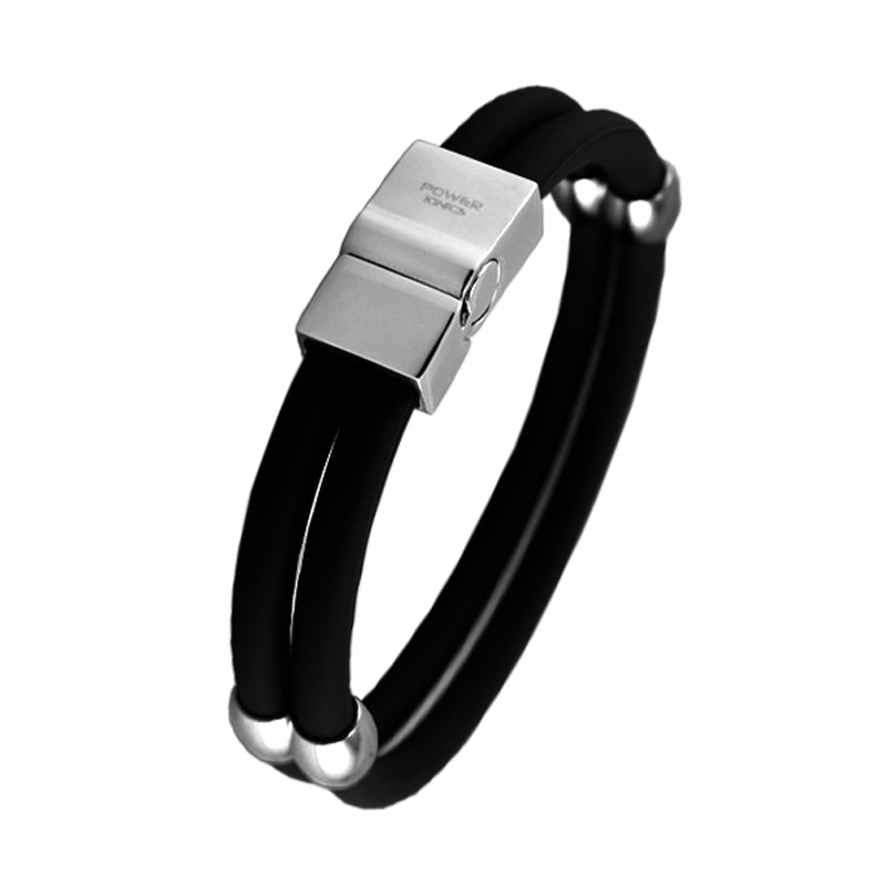 Power Ionics New Healthy Titanium Magnetic Double Style Sport Fashion Wristband Bracelet